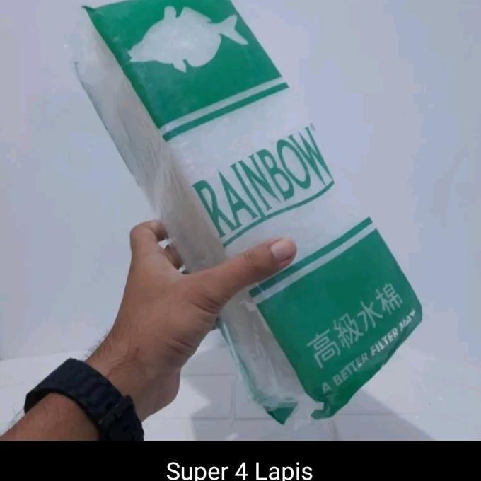 Ready stock] FILTER KAPAS AKUARIUM BERKUALITAS 4 LAPIS DAN 2 LAPIS TERBAIK