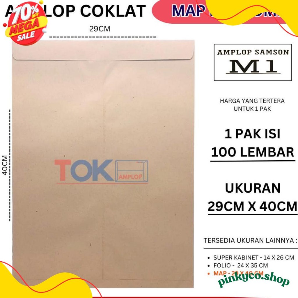 

Amplop Coklat Map ( 29X40Cm ) Diskon Setengah Harga