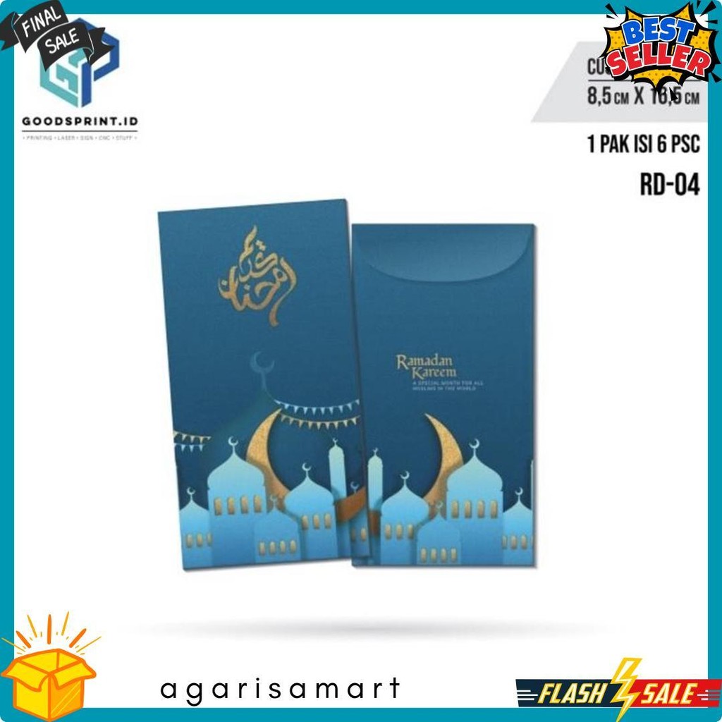 

Amplop Thr Lebaran / Amplop Lebaran Idul Fitri Isi 6 Pcs / Amplop Ukuran 16X8 Cm Diskon