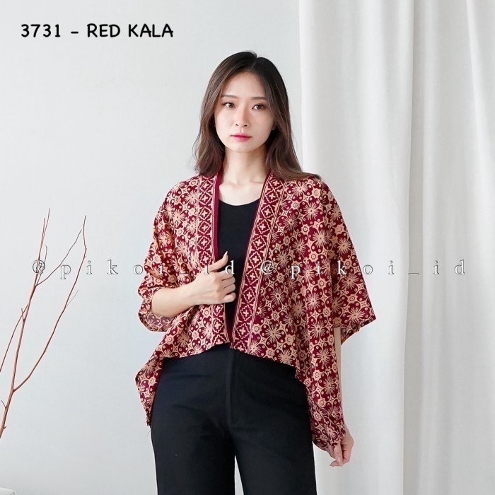 Pikoi_id Cardigan batik wanita katun premium / Outer batik katun paris wanita / batik modern