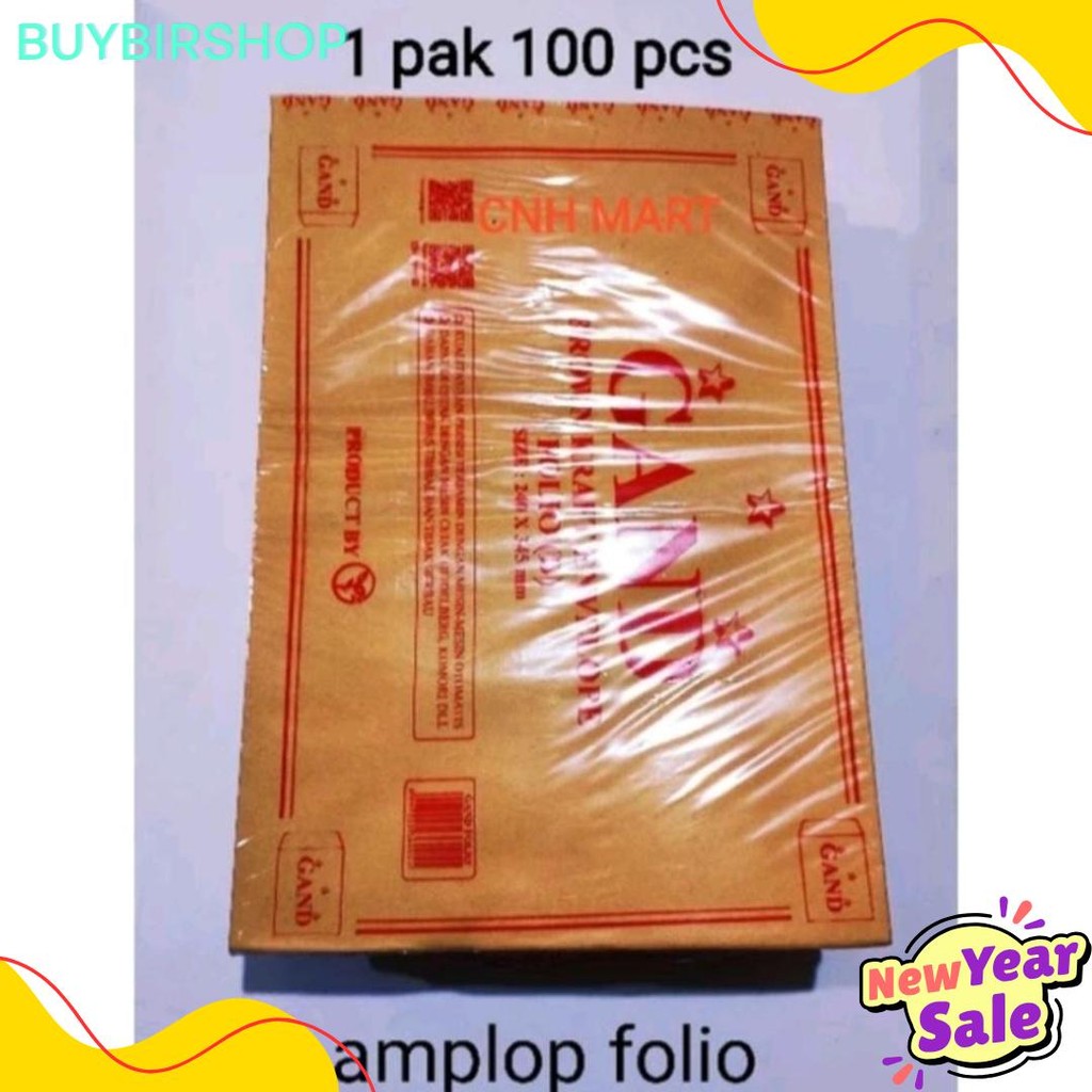 

Amplop Coklat Folio F4 24 Cm X 34.5 Cm Isi 100 Lembar Terlaris! Produk Ini Banyak Dicari