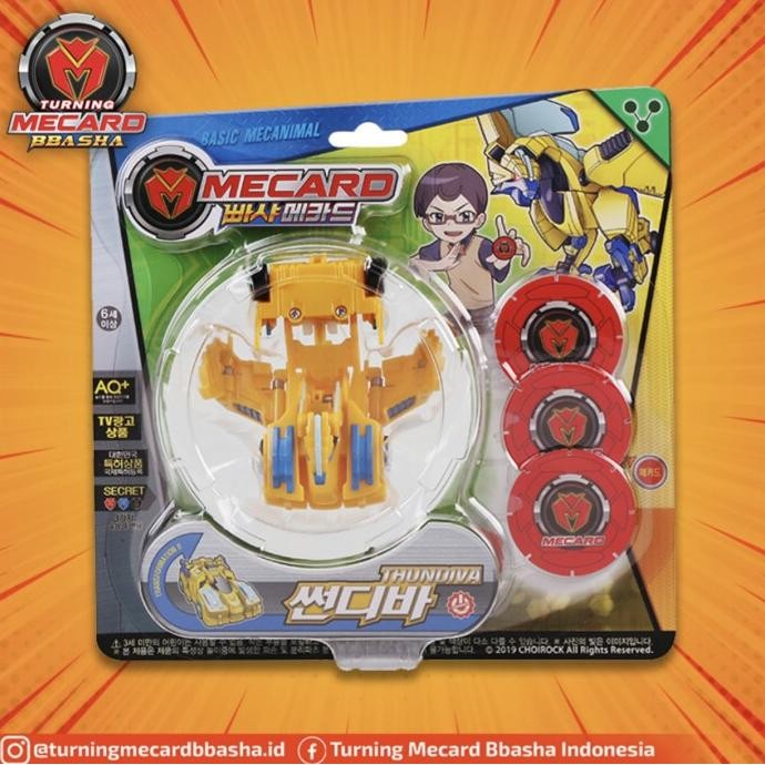 %$%$%$%$] TURNING MECARD BBASHA 022 BASIC MECANIMAL THUNDIVA MAINAN ROBOT MOBIL