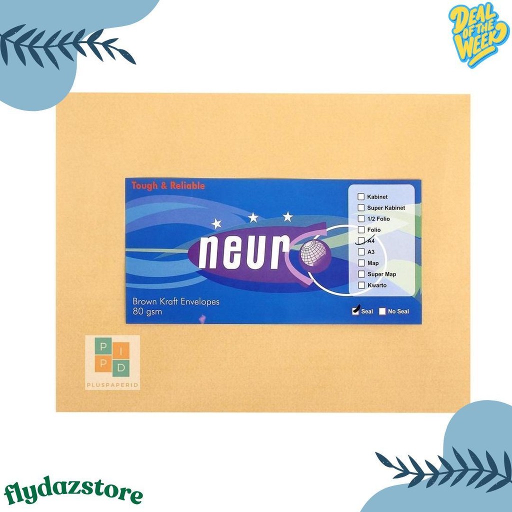 

Neuro - Amplop Coklat Ukuran A4 ( 30 X 22 Cm ) No Seal - 1 Pack Terlaris! Produk Ini Banyak Dicari