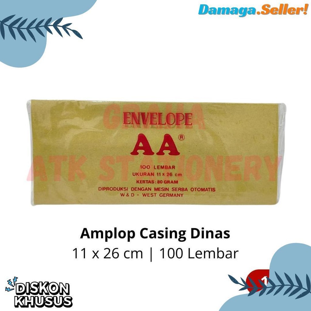 

[1 Bungkus] Amplop Coklat Dinas Aa 11X26 Cm / Amplop Casing Dinas / Amplop Kesing Dinas Aa 11X26 Cm Diskon Setengah Harga
