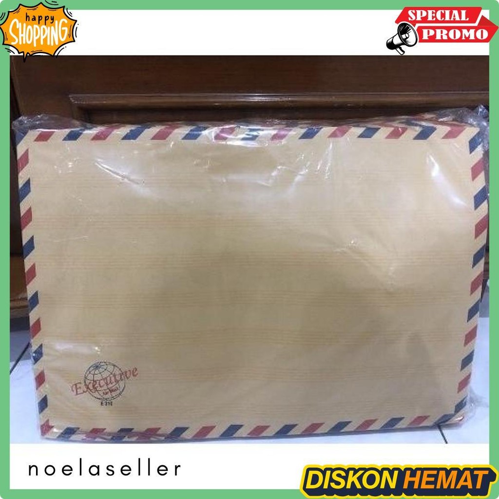 

[50 Pcs] Amplop Coklat Folio Tali Airmail 310 Executive Terlengkap Dan Termurah