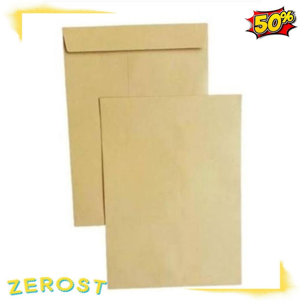 

( 100 Pcs ) Amplop Coklat Folio Executive Khusus Instant/Sameday Flash Sale! Diskon Hingga 70%