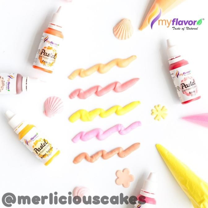 

~^~^~^] My Flavor Sunny Dreams Pastel Gel Food Color Set Food Colour