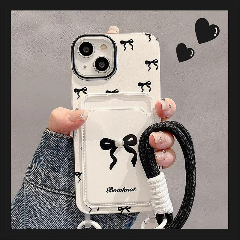 Busur Aestetic Simple Tali Case Hp Redmi Note 14 4G 5G 13C 14C 13 Pro Plus 4G 5G A1 A2 A3 10C Note 8