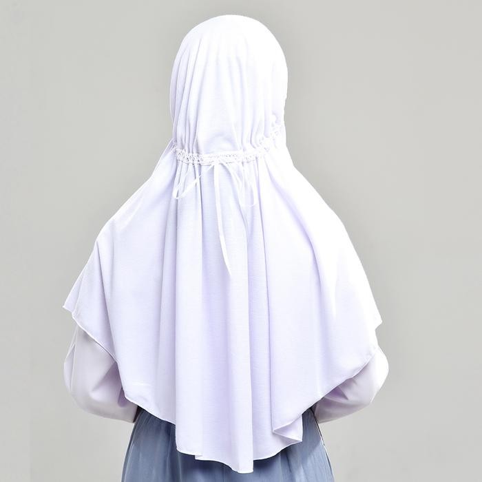 Rabbani - Kerudung Sekolah Instan Hemy Pita Serut Terbuka