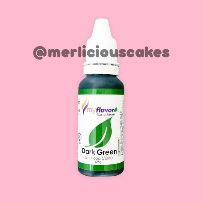 

%$%$%$%$] Dark Green Gel My Flavor Food Color Food Colour Pewarna Makanan
