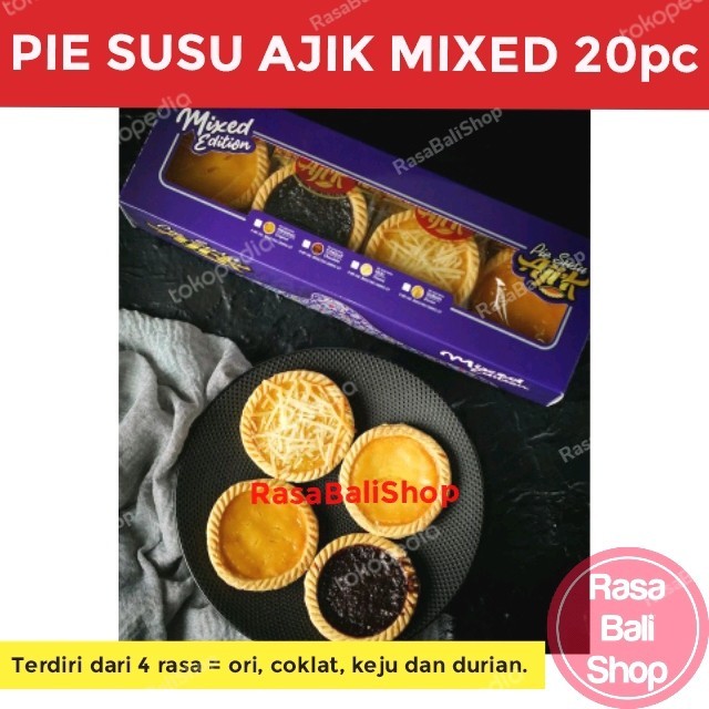 

Pie Susu Ajik Mixed Edition, Pie Susu Ajik Ori, Pie Ajik Coklat,Krisna