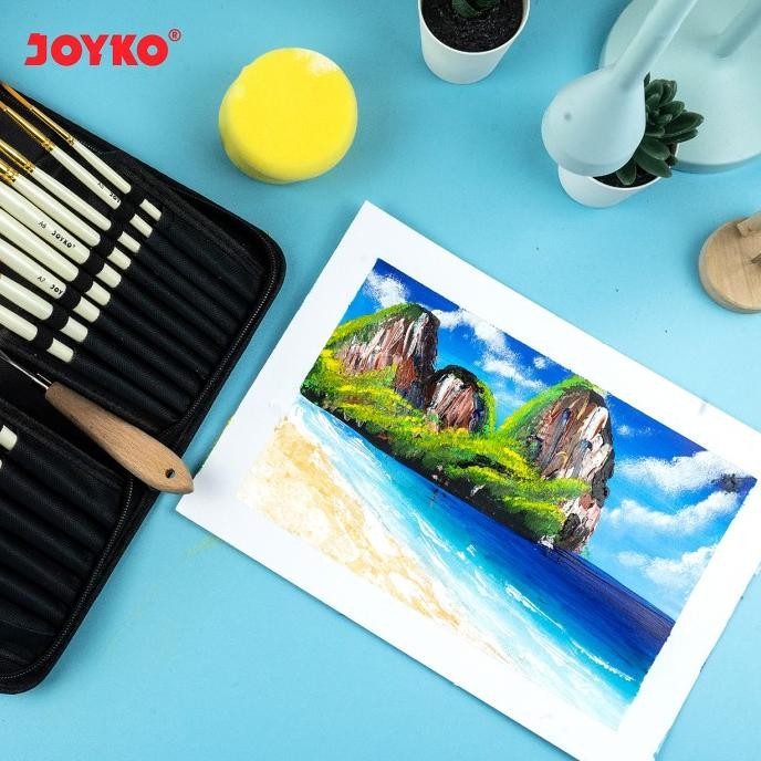 

Joyko Brush FULL Set Scalpel Sponge / Set Kuas Lukis Lengkap BRS-12