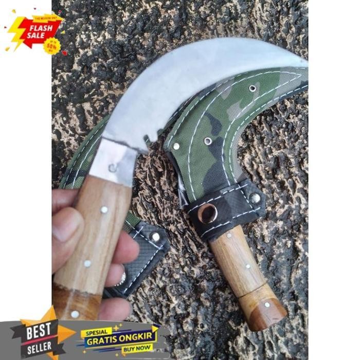 SALE PISAU PISANG PISAU BAJA MELENGKUNG