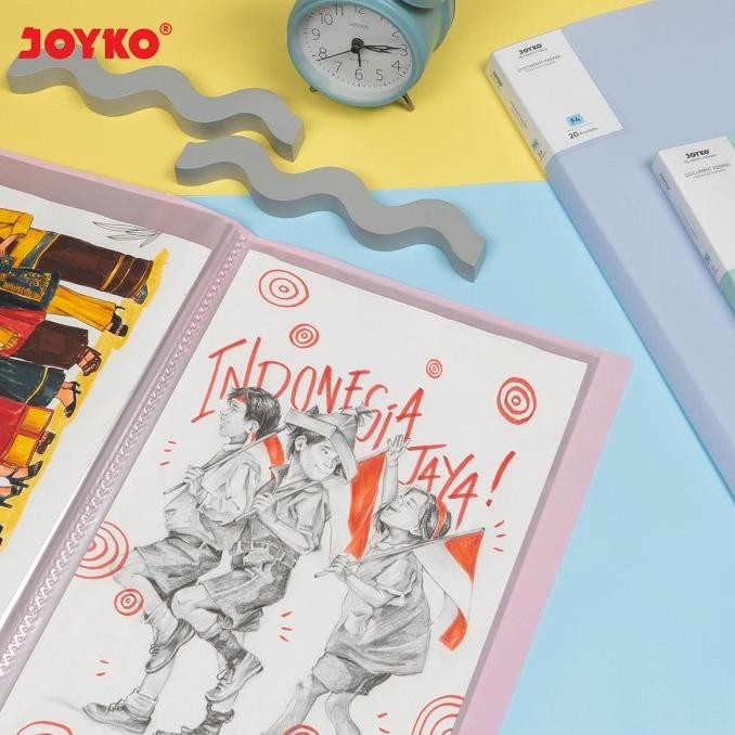 

Document Keeper Clear Holder Map File Dokumen Folder Joyko F4 Pastel