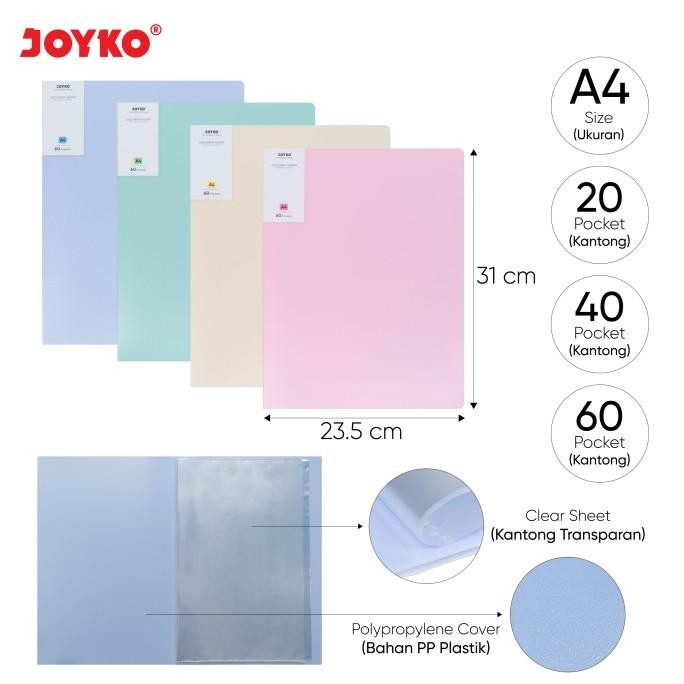 

Document Keeper Clear Holder Map File Dokumen Folder Joyko DK Pastel