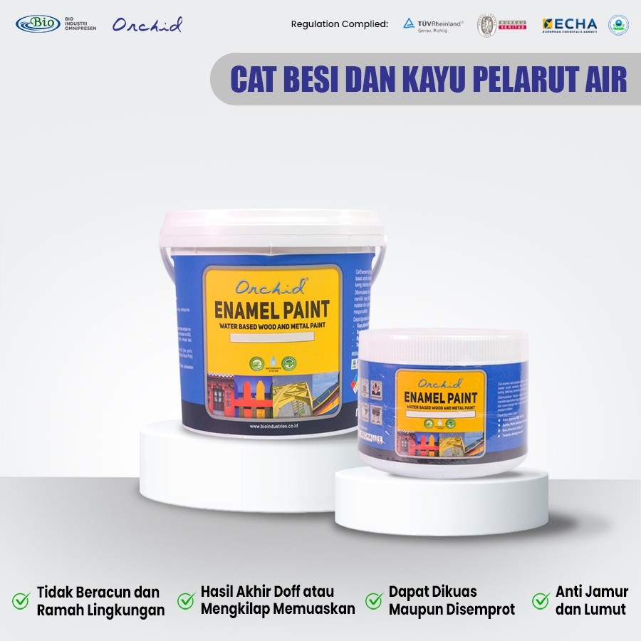 Cat Kayu Besi Galvalum Warna Metalic - Orchid Enamel