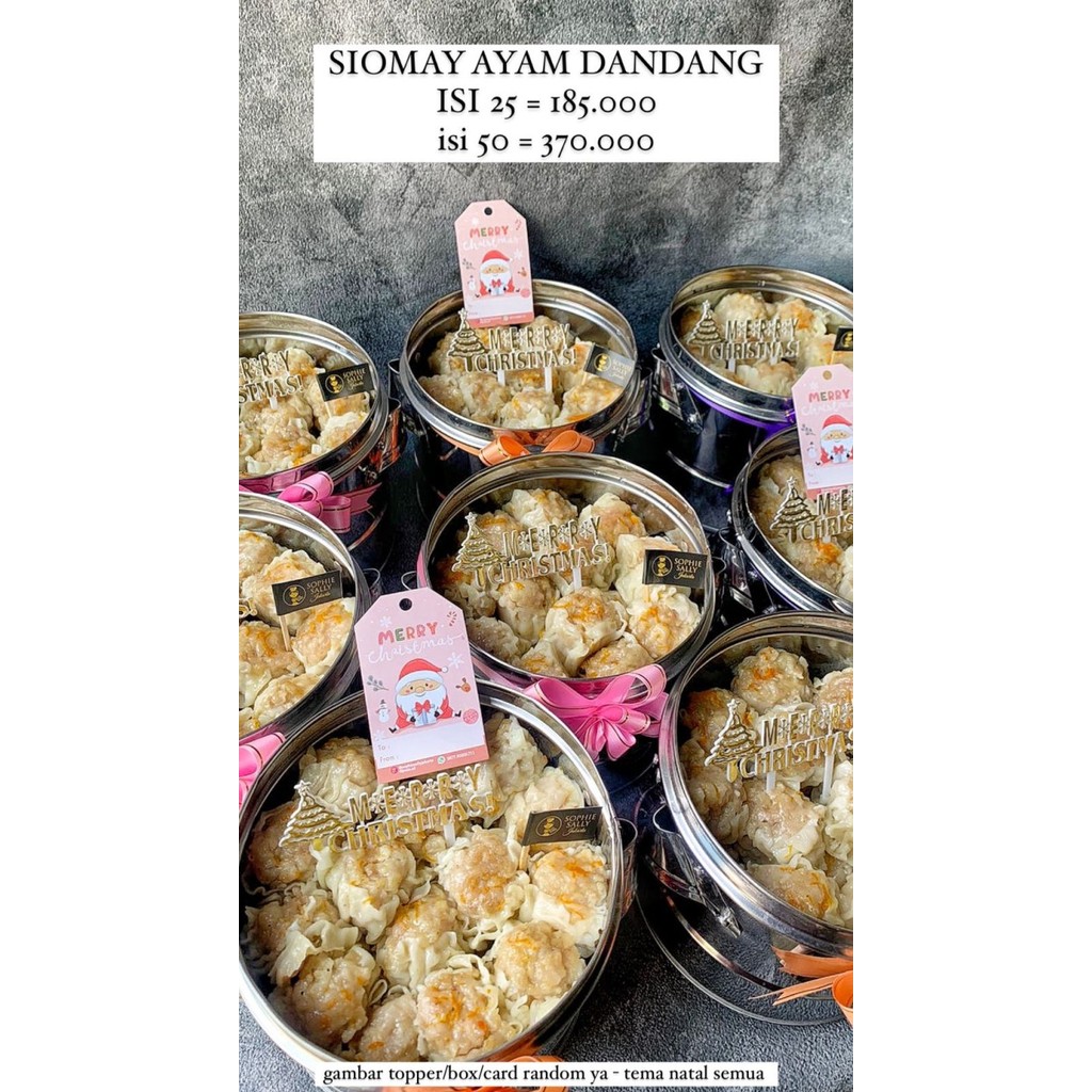 

SIOMAY DANDANG HAMPERS NATAL / CHRISTMAS EDITION READY, NOTE TANGGAL!