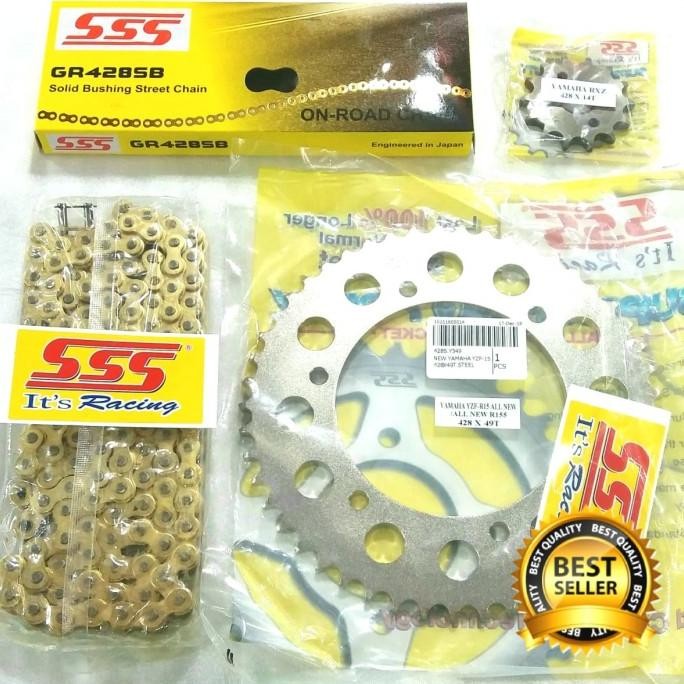 GEAR SET SSS R15 VVA - VIXION R / GEARSET GIRSET R15 V3 428 TERMURAH ORIGINAL DAN TERPERCAYA