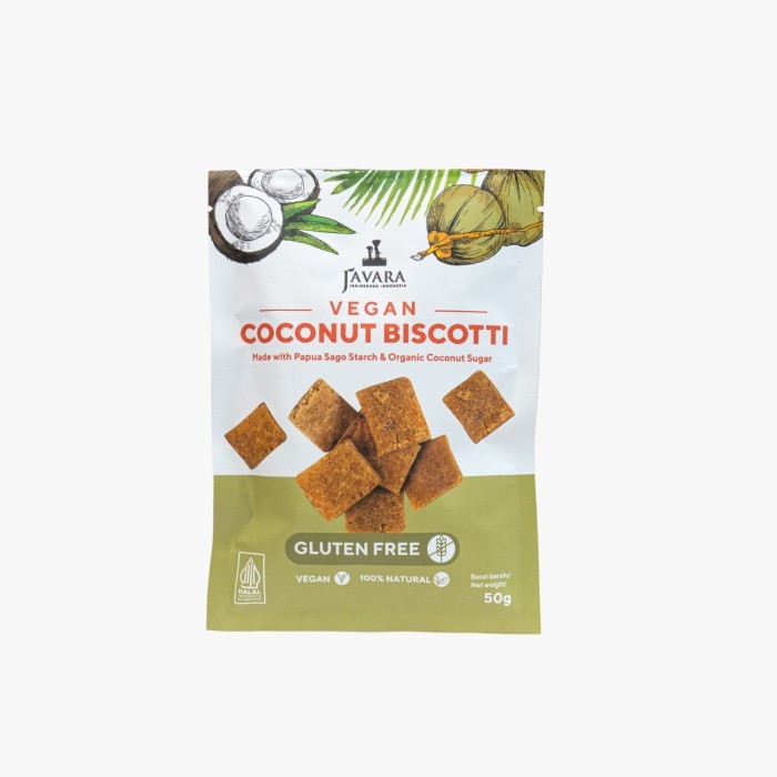 

JAVARA - COCONUT BISCOTTI ORIGINAL - 100 GR POUCH