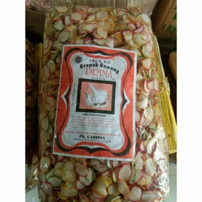 

KERUPUK BAWANG PRIMA ASLI 1 BAL 5 KG (GRAB & GOSEND ONLY)