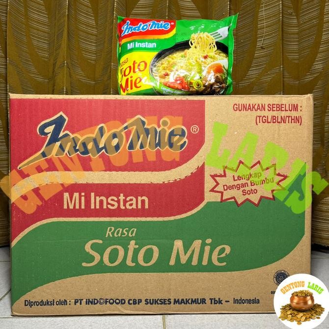 

Indomie Kuah Soto Mie 1 Dus / Karton isi 40 pcs Mie Instan