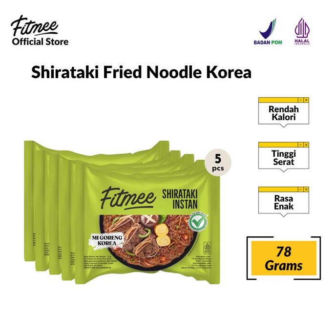 

Fitmee Mie Instan Shirataki Goreng Korea Gluten Free 78 Gr Isi 5 Pcs