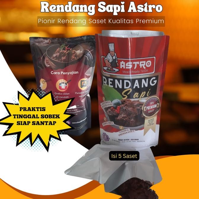 

Rendang Sapi Saset (dikemas perpotong)