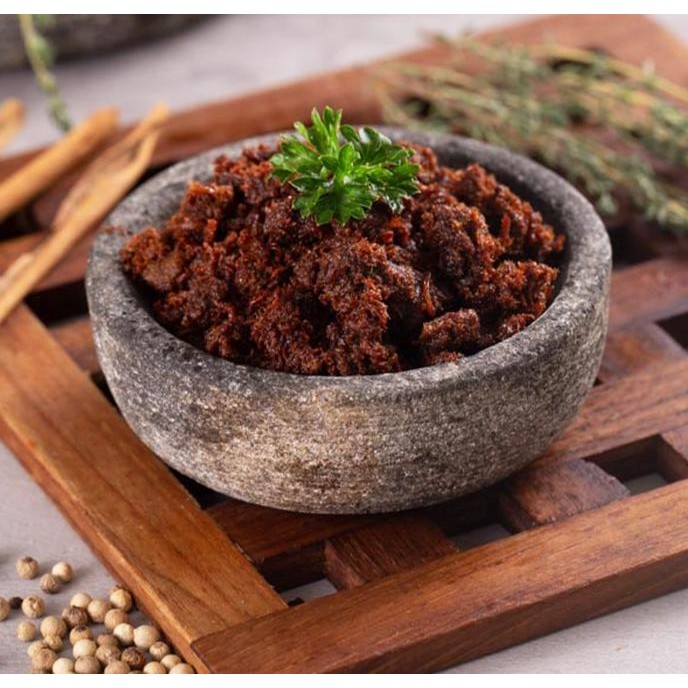 

Rendang Suwir Kering Asli Padang Siap Saji
