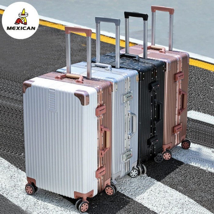 Koper Mexican Original Aluminium Series Size 20''22''24'' Inch Tsa Lock Aluminium Frame Suitcase