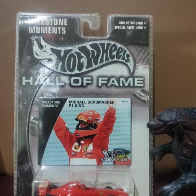 BEST QUALITY HOT WHEELS HALL OF FAME FERRARI MICHAEL SCHUMACHER F1 KING