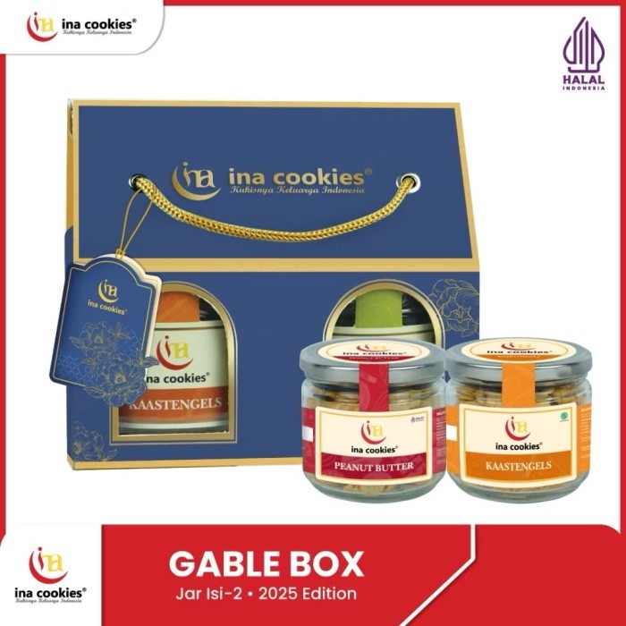 

HAMPERS INA COOKIES 2 JAR GABLE BOX