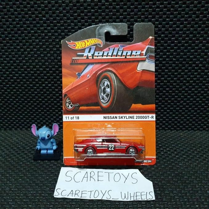 TERBAIK HOT WHEELS HOTWHEELS NISSAN SKYLINE 2000GT R 2000 GTR MERAH REDLINE