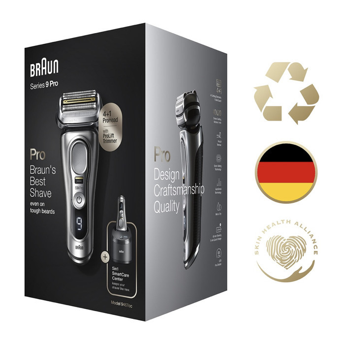

Braun Series 9 9467cc Electric Shaver for Men Rechargeable Wet & Dry