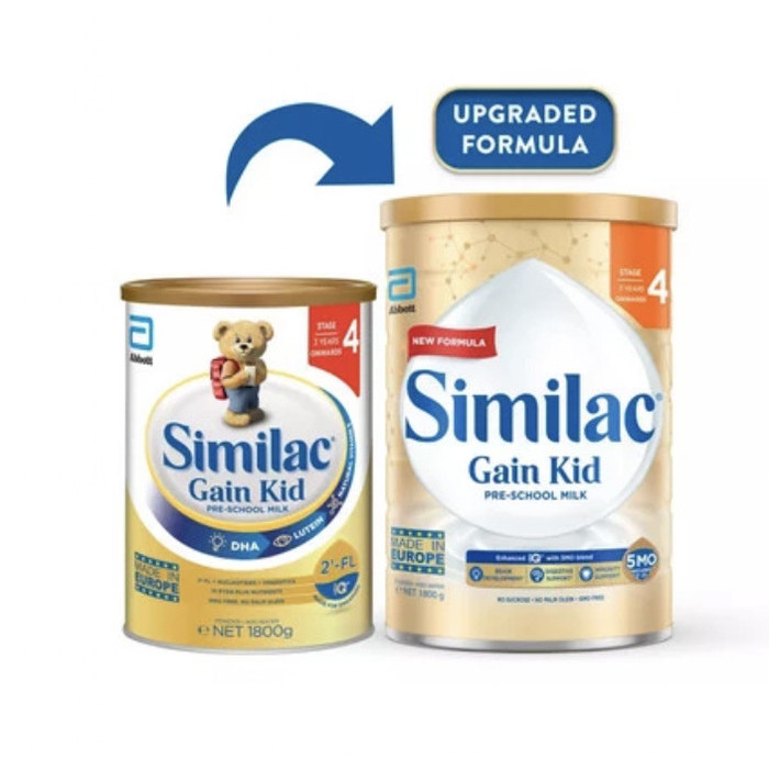 

Abbott Similac Gain Kid PreSchool Milk Formula Stage 4 1.8Kg Singapore