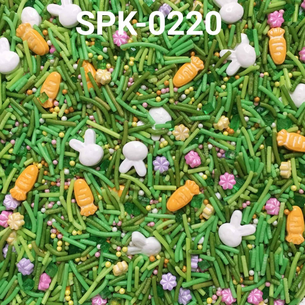

SPK-0220 Sprinkles sprinkle springkel 1kg 1 kilo bunny rumput wortel (SPRINKLES)