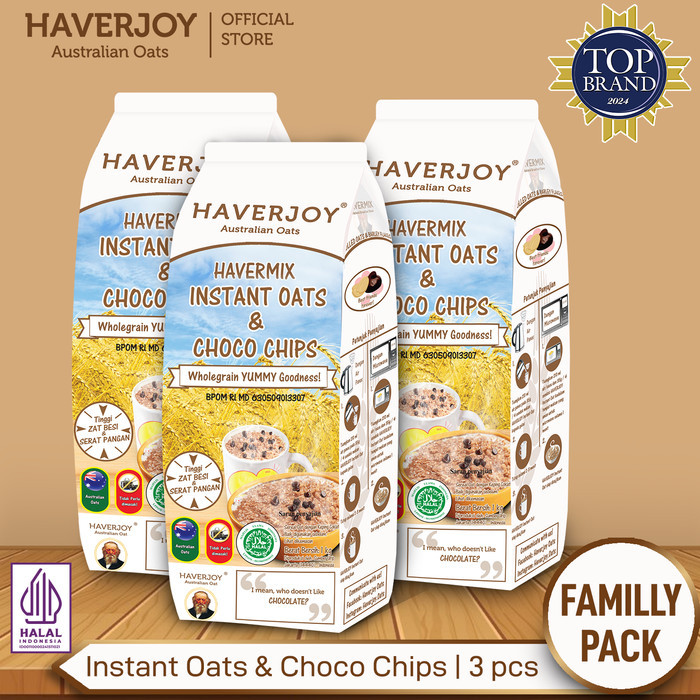 

HAVERMIX FAMILY PACK INSTANT OATS & CHOCO CHIPS 1KG - 3PCS