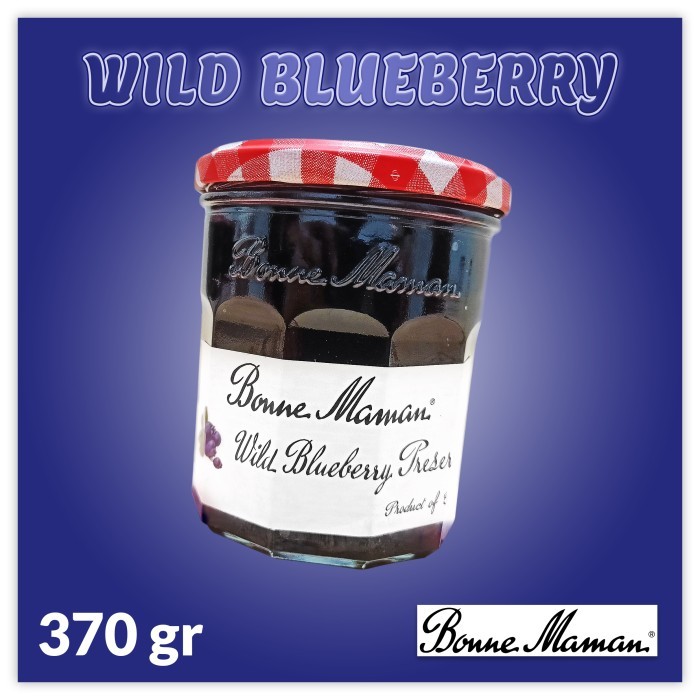 

BONNE MAMAN WILD BLUEBERRY JAM - 370 GR