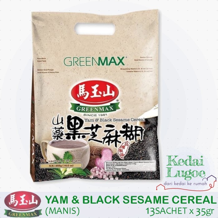 

SEREAL KELADI & WIJEN HITAM - GREENMAX YAM & BLACK SESAME CEREAL