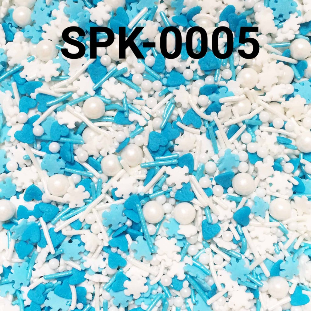 

SPK-0005 Sprinkles sprinkle sprinkel 1kg 1 kg snowflake mutiara biru (SPRINKLES)