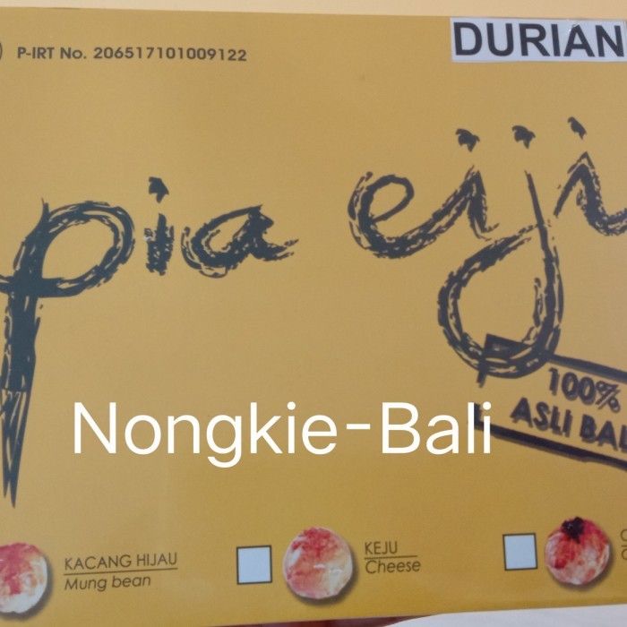 

Pia Eiji Khas Bali rasa DURIAN