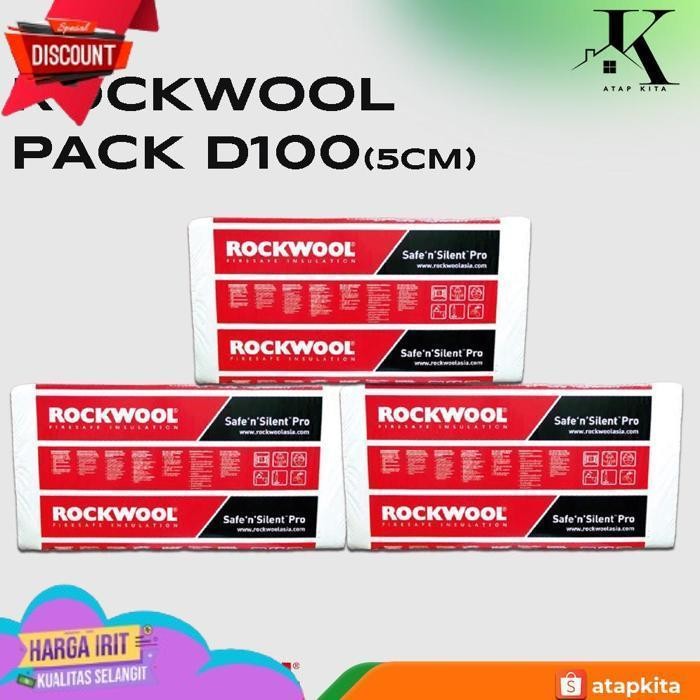 SALE ROCKWOOL D100 5CM / ROCKWOOL / BUSA PEREDAM / GLASSWOL / PEREDAM RUANG