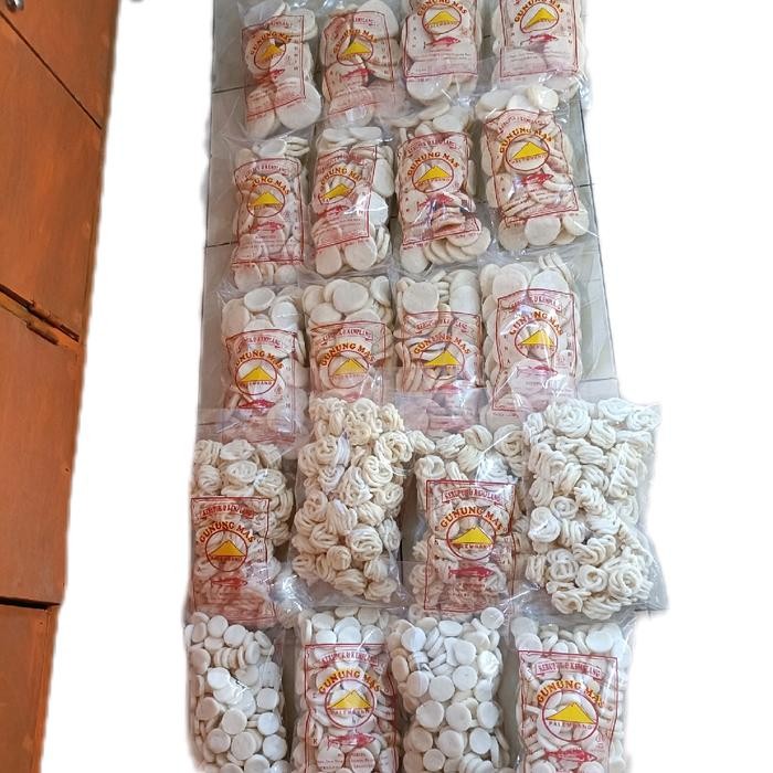 

Promo PAKET KERUPUK 5KG MIX SANGGUL MINI PESER KANCING MINI IKAN PALEMBANG IKAN TENGGIRI Ready