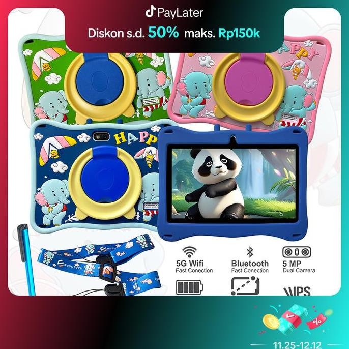 Tablet Anak Easytech E13 Tablet Android Anak Layar Sentuh WIFI / Tablet Belajar Mengaji Menggambar G