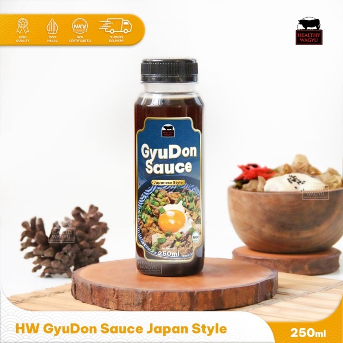 

Healthywagyu Japanese GyuDon Rice Bowl Sauce Halal 250ml