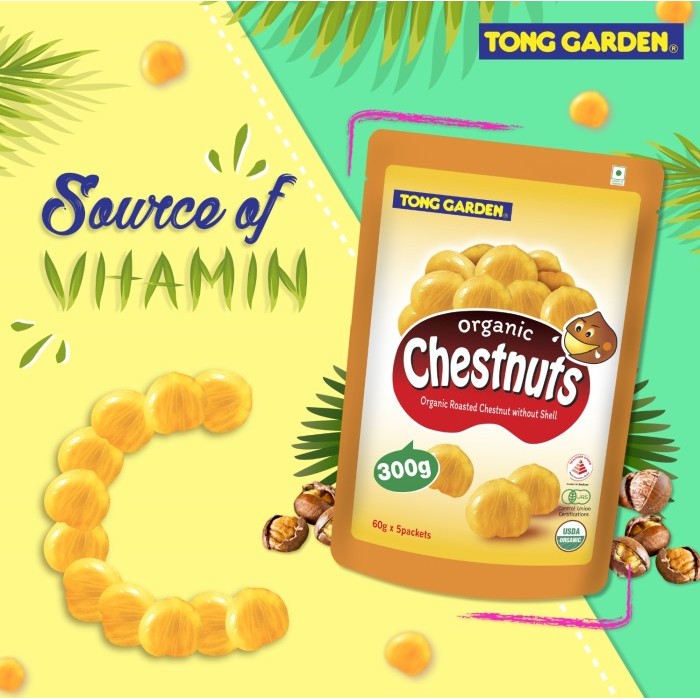 

Ina - Tong Garden Chestnut - Kastanye Panggang Tanpa Kulit 300 Gr Vegan
