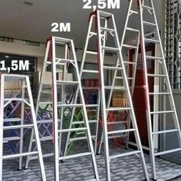Tangga Lipat Aluminium 2 in 1 Kebanggaan 2,5Meter - 3 Meter - 2 meter/tangga/tangga lipat/tangga keb