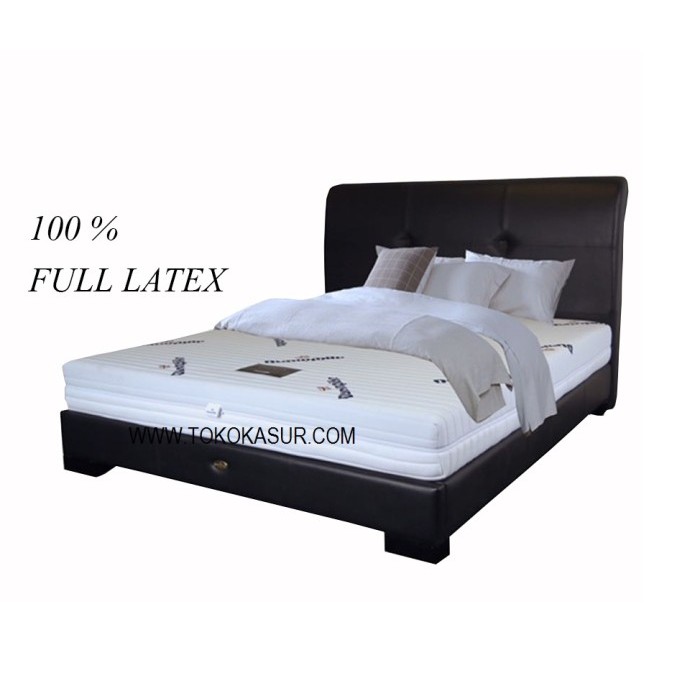KASUR FULL LATEX 180X200 DUNLOPILLOW 100% FULL LATEX KOMPLIT SET 20CM