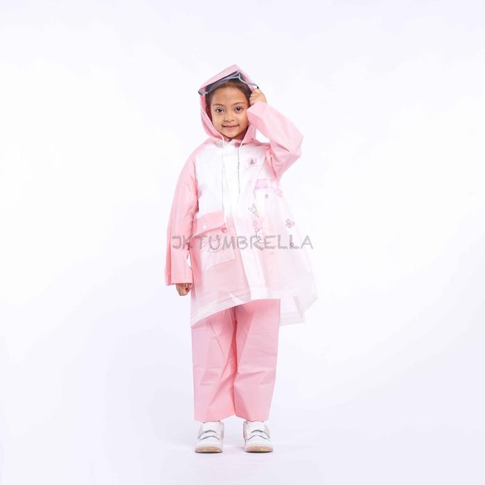 Jas Hujan Setelan Anak Motif Stiker Diy Nempel Sendiri 8111, 8211
