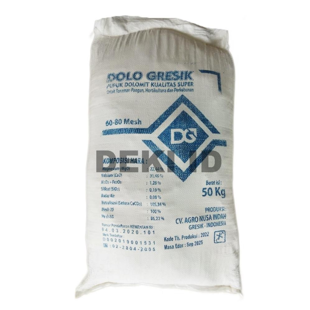 er-79 Kapur Dolomit 50 Kg Via Instan Pupuk Dolomite Kalsium Super Pertanian Tani Ternak Tambak Alas 