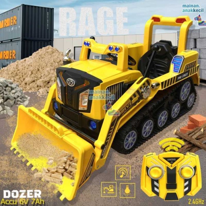 TERBARU Mainan Ride on Mobil Aki Truck Beko Excavator Konstruksi Bull Dozer FD2810